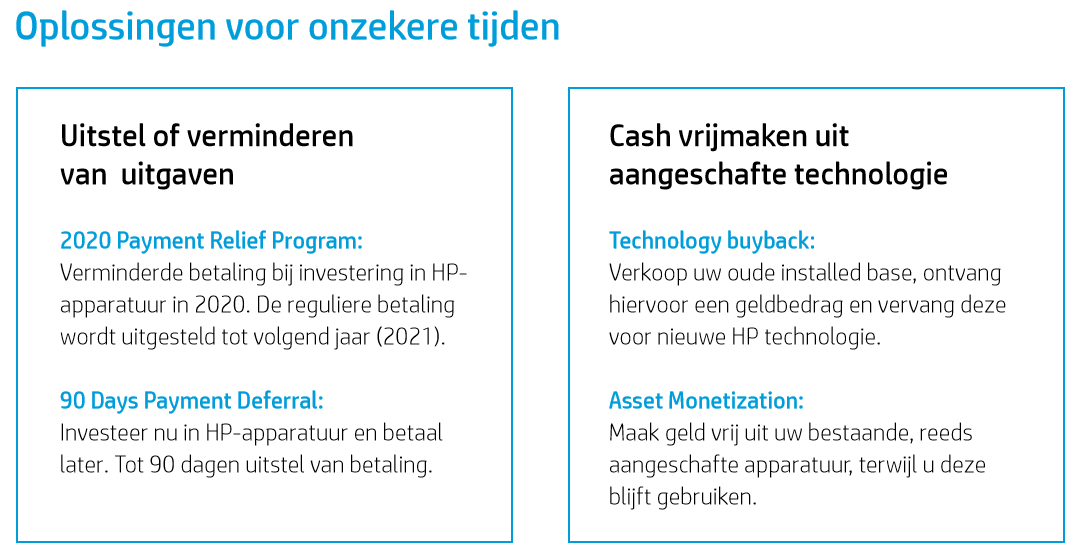 Oplossingen voor onzekere tijden Oplossingen voor onzekere tijden